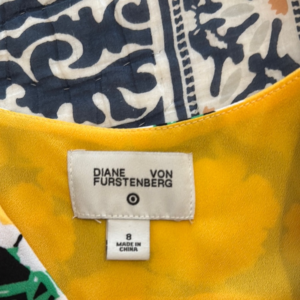 Diane Von Furstenberg for Target Black and Yellow Sleeveless Sundress - Picture 2 of 4